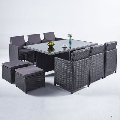PE Rattan High Back Sofa Stuhl Set für den Außenbereich Innenhof Garten Balkon Pool Strand