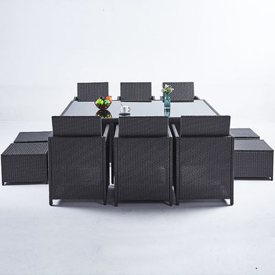 PE Rattan High Back Sofa Stuhl Set für den Außenbereich Innenhof Garten Balkon Pool Strand