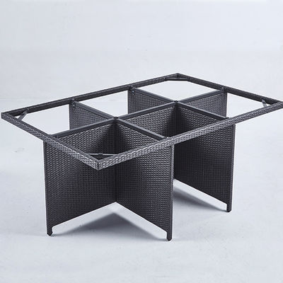 PE Rattan High Back Sofa Stuhl Set für den Außenbereich Innenhof Garten Balkon Pool Strand