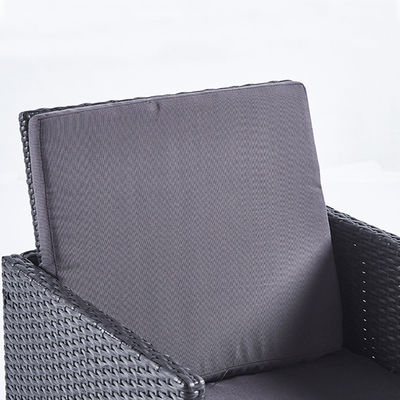 PE Rattan High Back Sofa Stuhl Set für den Außenbereich Innenhof Garten Balkon Pool Strand