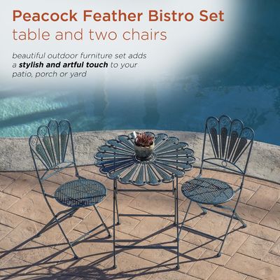Klappbarer Tisch- und Stuhl-Patio-Set Bistro-Set für jede Versammlung