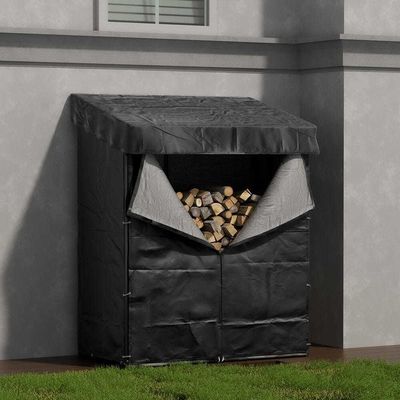 Hohe Kapazität W110 x D70 x H145cm Feuerholzregal für Innen-Außenlager