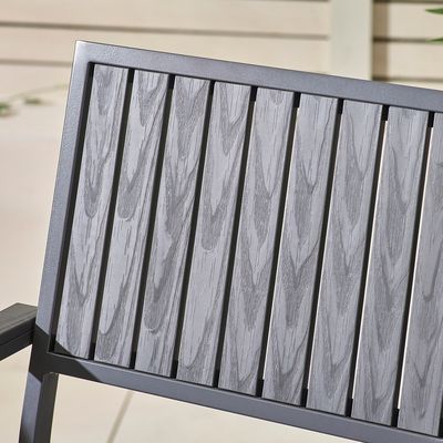 Villa Terrassen Esszet AJUNION 8 Sitze Außentisch und Stühle mit Aluminiumrahmen
