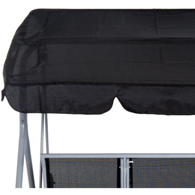 170W x 153H cm Metall-Schaukel im Freien Gartenbank Hängende Hängemattenstuhl Veranda Schaukel