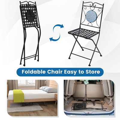 Verbessern Sie Ihre Außendekoration mit AJUNION All Weather Bistro Set Tischgröße Dia24" x H28