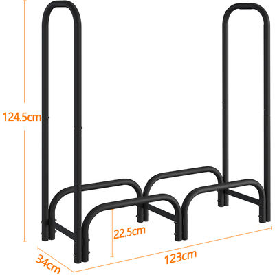 AJUNION Holzhalter für Innen- und Außenlager W123 x D34 x H124,5cm