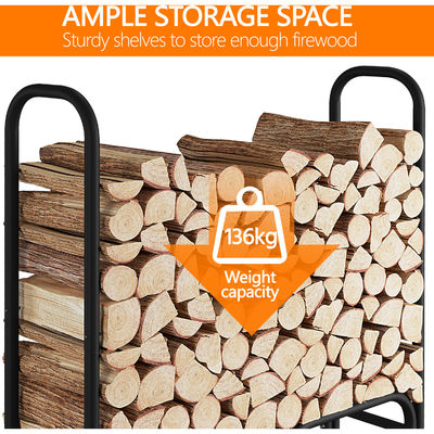 AJUNION Holzhalter für Innen- und Außenlager W123 x D34 x H124,5cm