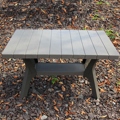 Bankett Außengarten Hotel Terrasse Wasserdichte Kunststoff-Loveseat Sofa Stuhl Set mit Tisch
