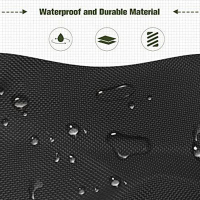 Einfach gefärbt Außenpatio Wasserdicht Schwerlast 600D Großer Doppelhänger Schaukelstuhl Staubschutzdeckel
