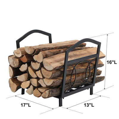 17"L x 13"W x 16"H Kleiner Brennholzhalter Außenkamin