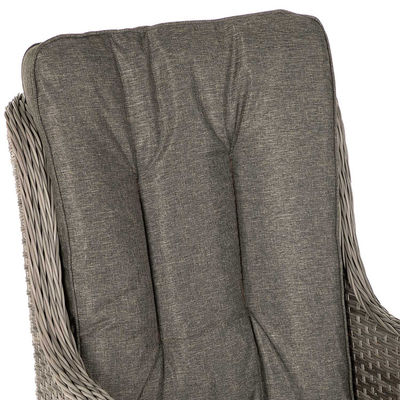 PE Rattan AJUNION Außenbereich Ecksofa Terrasse Set mit verstellbarem Esstisch