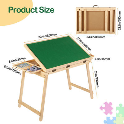 Puzzle Board Cover Holz Klappschubladen Puzzle Tisch mit Beinen 1500pcs AJUNION