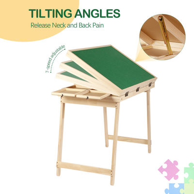 Puzzle Board Cover Holz Klappschubladen Puzzle Tisch mit Beinen 1500pcs AJUNION