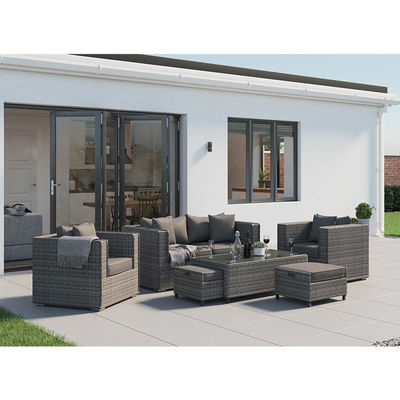 Außensofa im Bereich Patio Gesprächsset mit modernem Design Wicker Rattan Stil