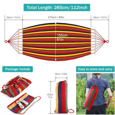 Outdoor Indoor Garten Camping Portable Klappbare Ultraleichte Leinwand Hängender Baum Schwingende Hängematte