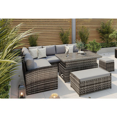 Allgemeine Außenmöbel AJUNION All-Weather Garten-Sektionssofa mit Stehtisch