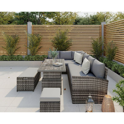 Allgemeine Außenmöbel AJUNION All-Weather Garten-Sektionssofa mit Stehtisch