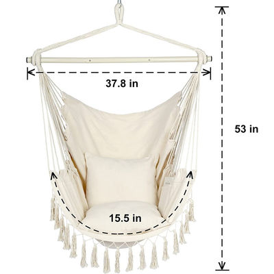 127*122*2,5cm Außengarten Camping Terrasse Klappgarten Tragbare Kinder Baumwolle Hängeschnur Schaukel Hängestuhl