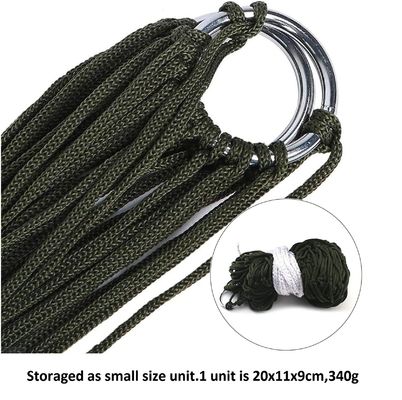 Outdoor Indoor Garten Camping Bauernhaus Stil Portable Klappbare Nylon Seil Net Mesh Einzelne Hängematte Design