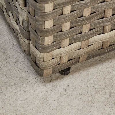 Außengarten-Set mit Lagerset AJUNION 9 Sitzplätze Rattan-Ecksofa