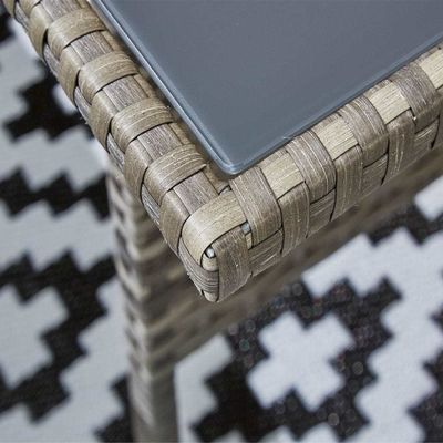 Außengarten-Set mit Lagerset AJUNION 9 Sitzplätze Rattan-Ecksofa