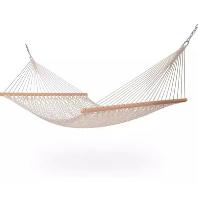 Gemütliches tragbares Klappnetz mit Baumwollseil Hängebett für Outdoor Indoor Garden Camping