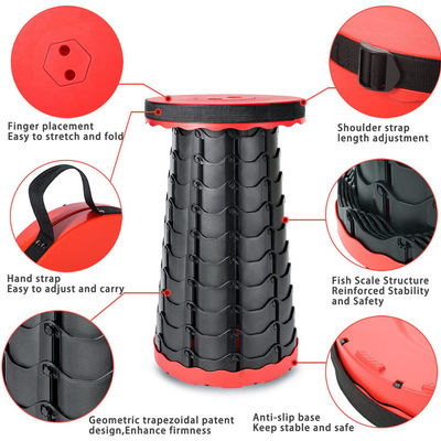 Camping Outdoor Reisen Portable Leichtgewicht Kunststoff Klapphocker für Park und Garten