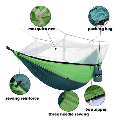 Outdoor Garten Tragbare Camping-Hängematte mit Moskitonetz und leichtem Material