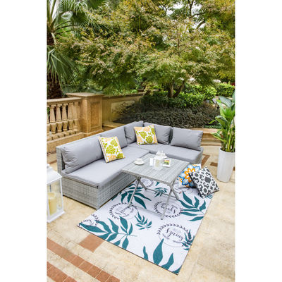 Verwandeln Sie Ihre Terrasse in einen luxuriösen Rückzugsort mit AJUNION Wicker Woven Garden Sofa Set