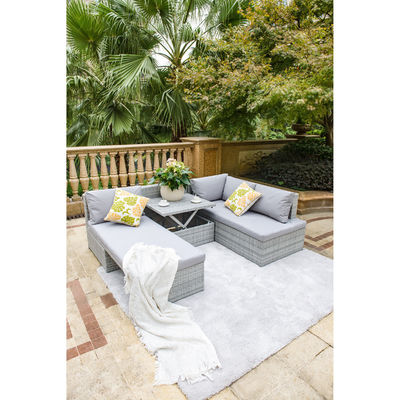 Verwandeln Sie Ihre Terrasse in einen luxuriösen Rückzugsort mit AJUNION Wicker Woven Garden Sofa Set