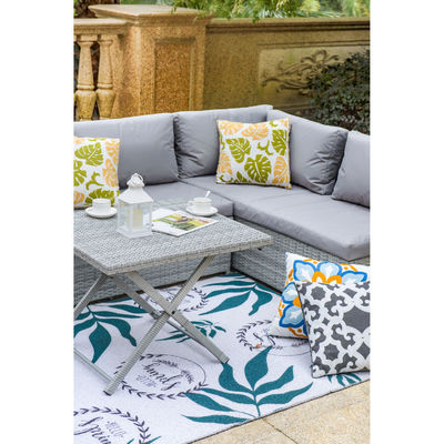 Verwandeln Sie Ihre Terrasse in einen luxuriösen Rückzugsort mit AJUNION Wicker Woven Garden Sofa Set