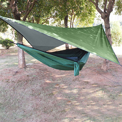 Außengarten Fallschirm tragbare leichte Klappgarten Camping Hängematten mit Moskitonetz