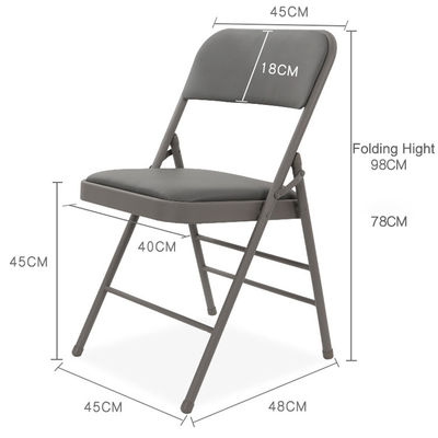 Hotel Garten Outdoor Stapelbare Klappstoff Matt Esszessel für Outdoor-Funktionen