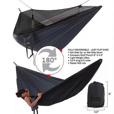 Leichtgewichtige Wohnzimmer Camping Hängematte mit Moskitonetz und tragbares Klappdesign
