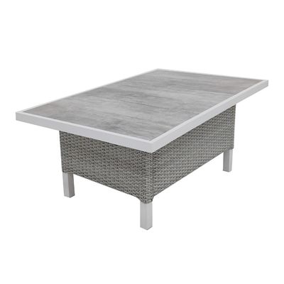 Moderner Stil 4 Stück Outdoor Rattan Möbel Lounge Set mit L193xW71xH77cm Sofa Größe