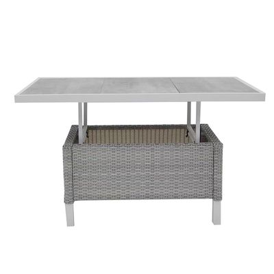 Moderner Stil 4 Stück Outdoor Rattan Möbel Lounge Set mit L193xW71xH77cm Sofa Größe