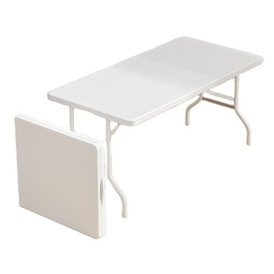 Modernes Design Lagergröße Portable Plastik weiß Klapptisch für ein Picknick