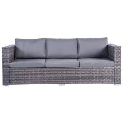 Außengartenmöbel Wicker Rattan Sofa Set mit Couchtisch in PE Rattan