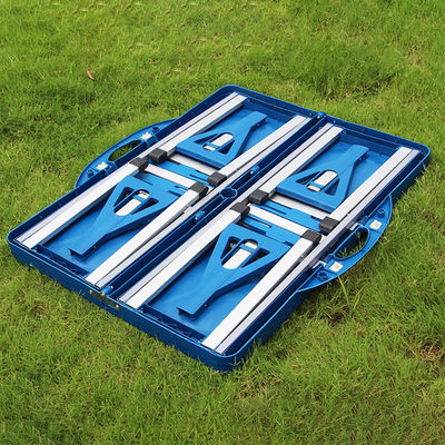 Outdoor Reisen Klappbare tragbare Plastik Metall Tisch und Stuhl Set mit benutzerdefiniertem Logo