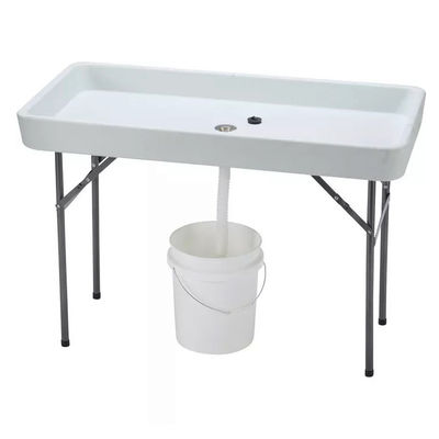 Tragbare Klapptisch für Party Hotel Camping Platz HDPE Kunststoff Metall Kühl-Eis