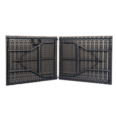 Metall Outdoor Klappbares Tragbares Holz Getreide HDPE Kunststoff Klappbares Bier Picknick Esstisch