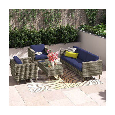 27.5' H x 30' W x 29' D Stuhlgröße Rattan Gartenmöbel für den Außenbereich