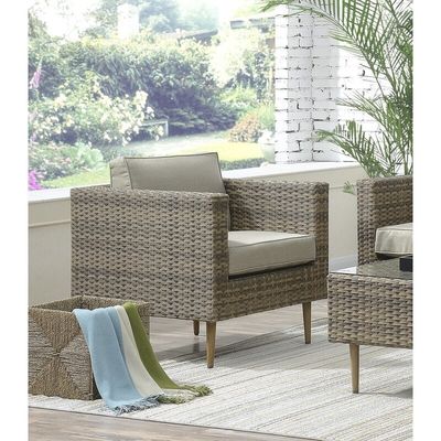 27.5' H x 30' W x 29' D Stuhlgröße Rattan Gartenmöbel für den Außenbereich