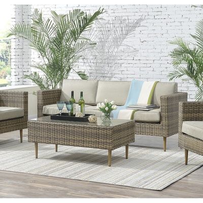 27.5' H x 30' W x 29' D Stuhlgröße Rattan Gartenmöbel für den Außenbereich
