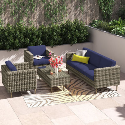 27.5' H x 30' W x 29' D Stuhlgröße Rattan Gartenmöbel für den Außenbereich