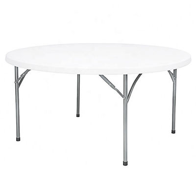 Outdoor Camping Party Veranstaltung Bankett Hochzeit Runde Portable Metall 4 6ft Plastiktisch