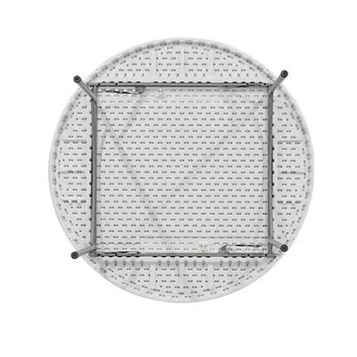 Outdoor Camping Party Veranstaltung Bankett Hochzeit Runde Portable Metall 4 6ft Plastiktisch