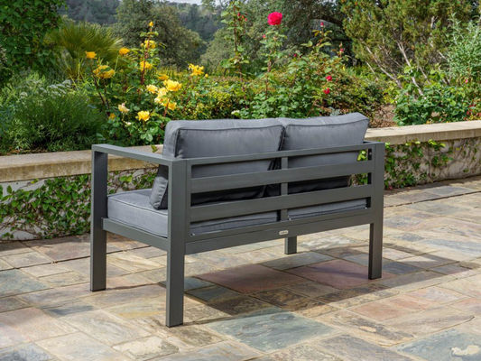Hof Garten Liebenssitz Sofa Set AJUNION Moderne Aluminium Außenbereich Lounge