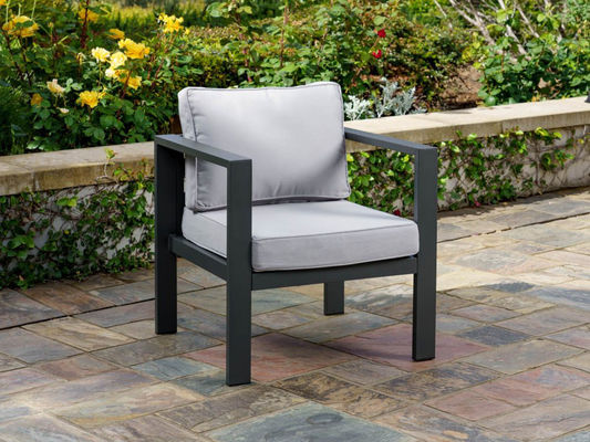 Hof Garten Liebenssitz Sofa Set AJUNION Moderne Aluminium Außenbereich Lounge