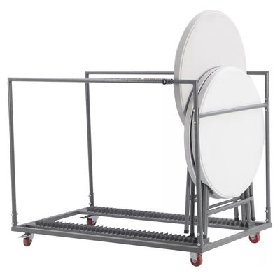 Postverpackung Portable Round Plastik Metall Klapptisch für modernen Design